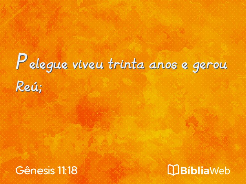 Gênesis 11:18 em imagem para compartilhar