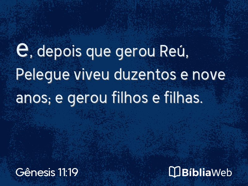 Gênesis 11:19 em imagem para compartilhar