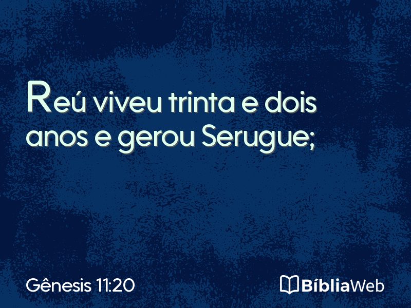 Gênesis 11:20 em imagem para compartilhar