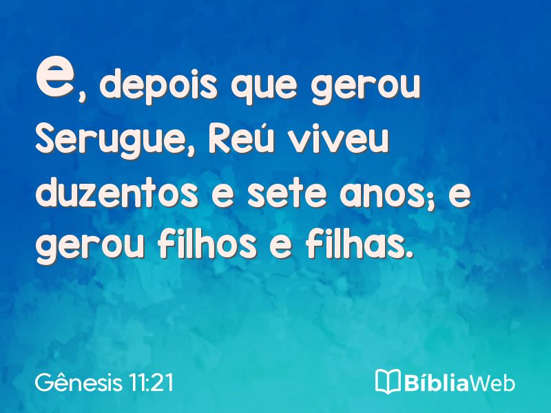 Gênesis 11:21 em imagem para compartilhar