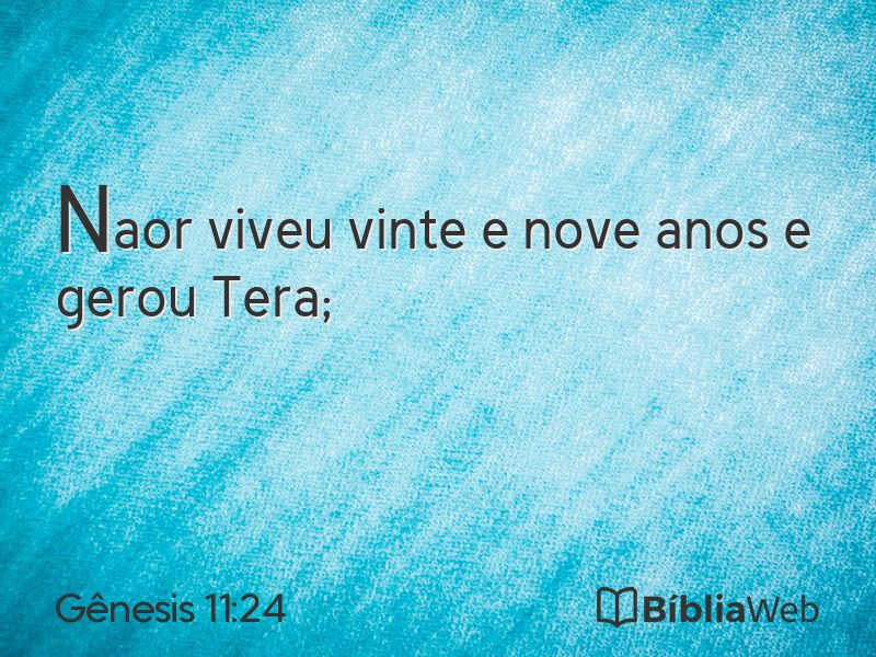 Gênesis 11:24 em imagem para compartilhar