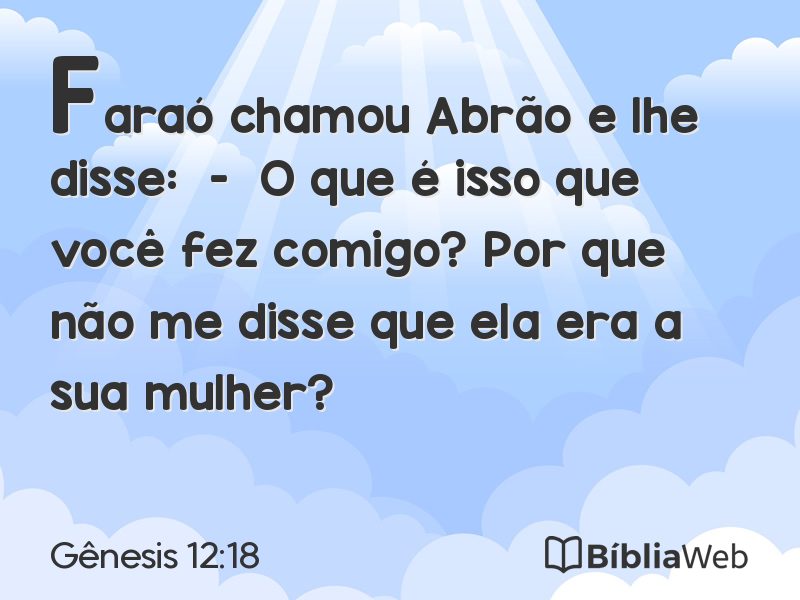 Gênesis 12:18 em imagem para compartilhar
