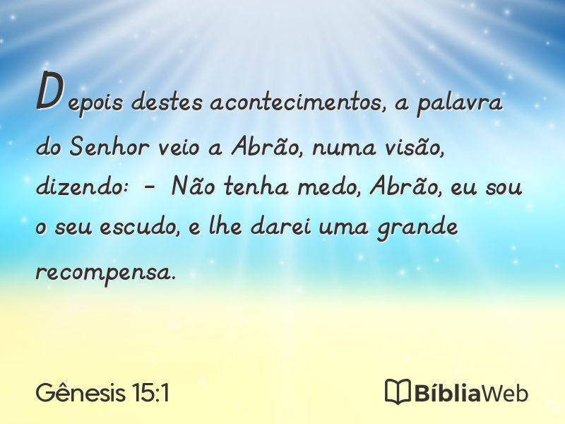 Gênesis 15:1 em imagem para compartilhar