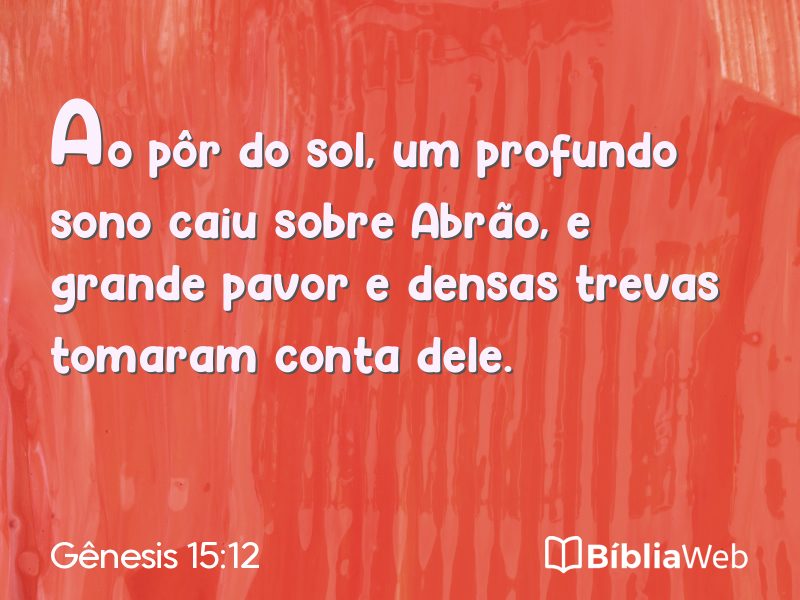 Gênesis 15:12 em imagem para compartilhar