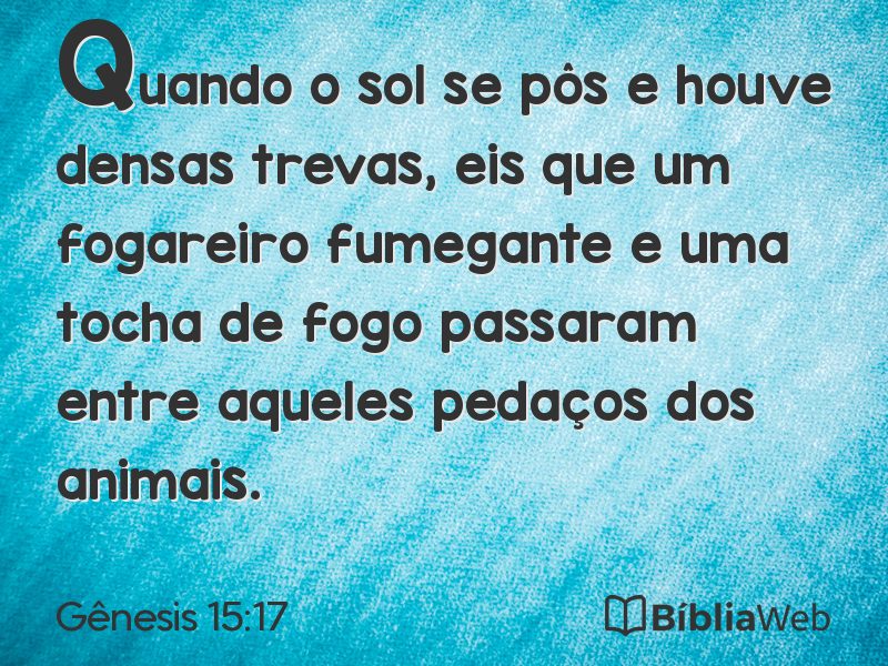 Gênesis 15:17 em imagem para compartilhar