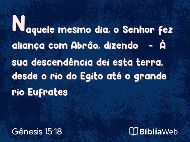 Gênesis 15:18 em imagem para compartilhar