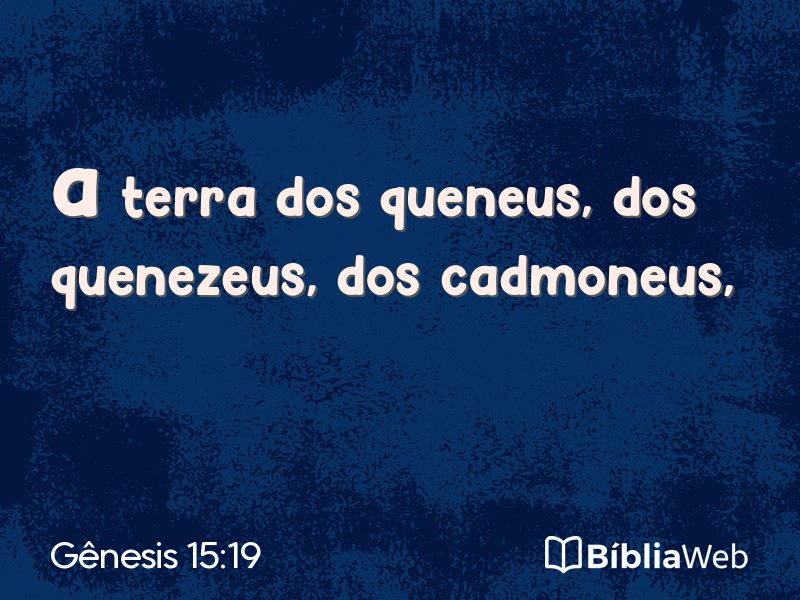 Gênesis 15:19 em imagem para compartilhar