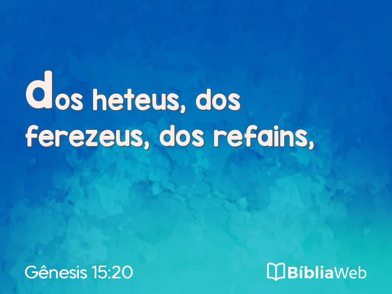 Gênesis 15:20 em imagem para compartilhar