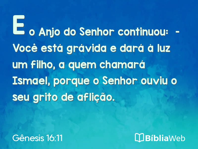 Gênesis 16:11 em imagem para compartilhar