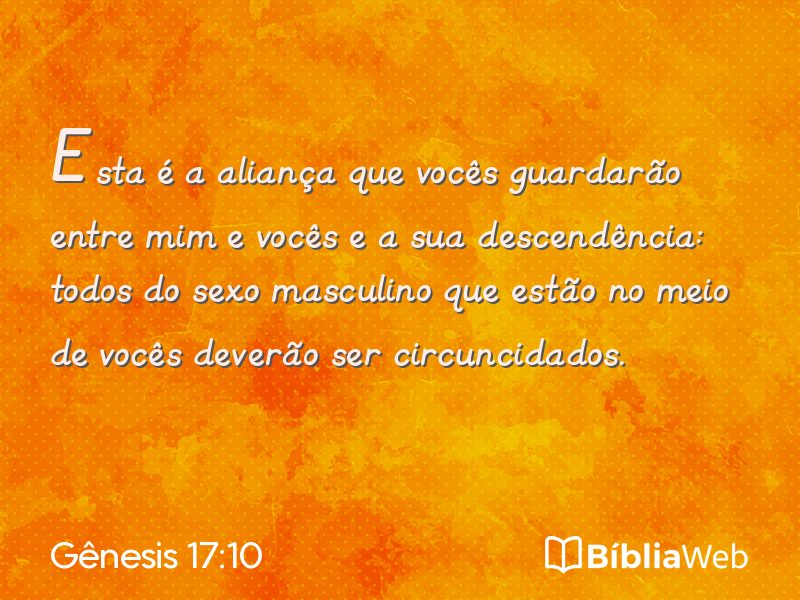 Gênesis 17:10 em imagem para compartilhar