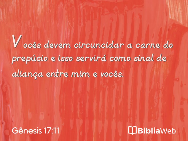 Gênesis 17:11 em imagem para compartilhar