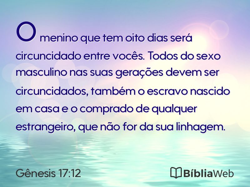 Gênesis 17:12 em imagem para compartilhar