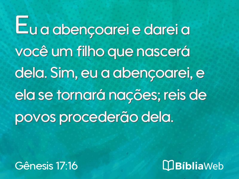 Gênesis 17:16 em imagem para compartilhar