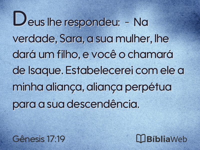 Gênesis 17:19 em imagem para compartilhar
