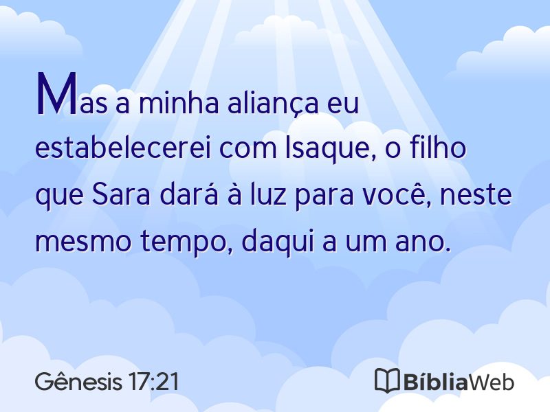 Gênesis 17:21 em imagem para compartilhar