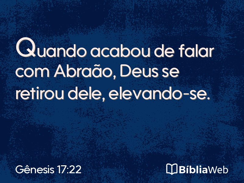 Gênesis 17:22 em imagem para compartilhar