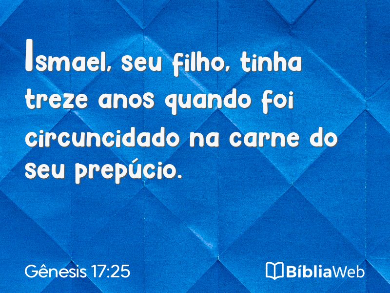Gênesis 17:25 em imagem para compartilhar