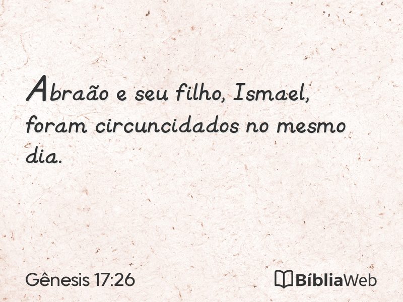 Gênesis 17:26 em imagem para compartilhar