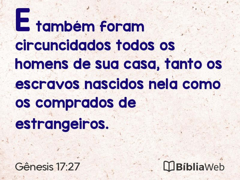 Gênesis 17:27 em imagem para compartilhar