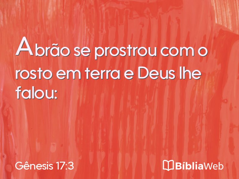 Gênesis 17:3 em imagem para compartilhar