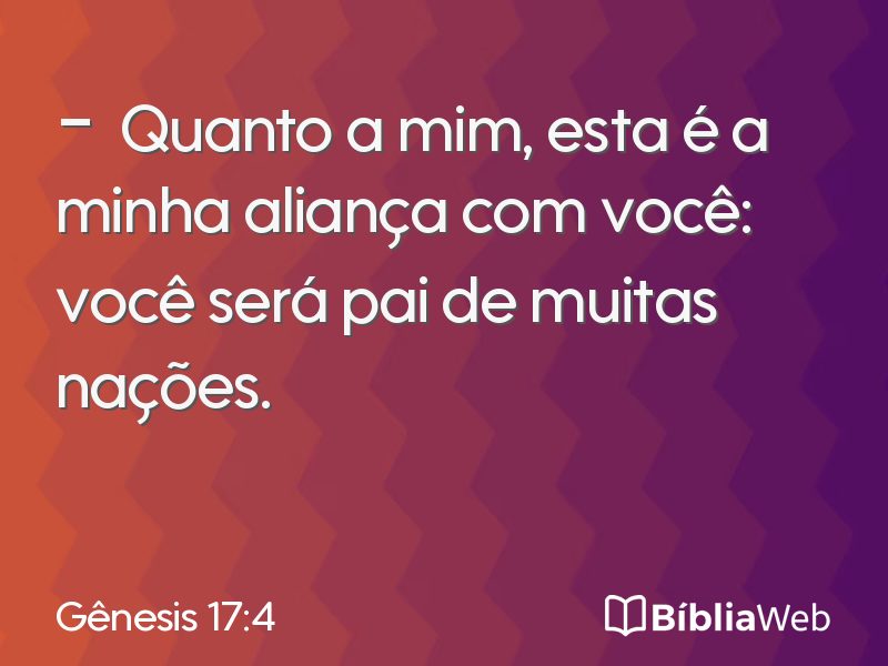 Gênesis 17:4 em imagem para compartilhar