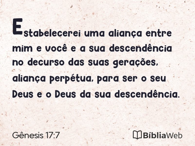 Gênesis 17:7 em imagem para compartilhar