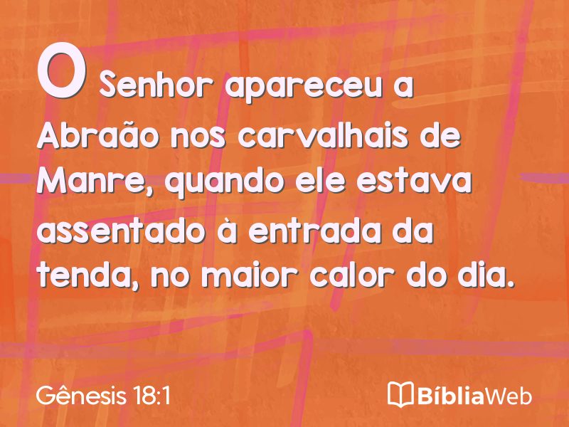 Gênesis 18:1 em imagem para compartilhar