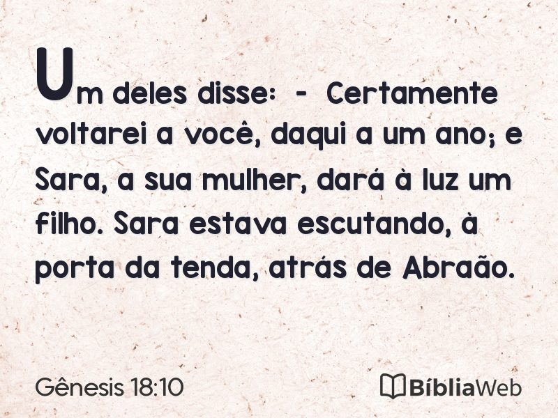 Gênesis 18:10 em imagem para compartilhar