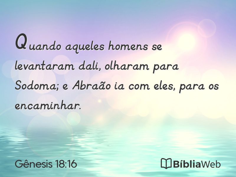 Gênesis 18:16 em imagem para compartilhar