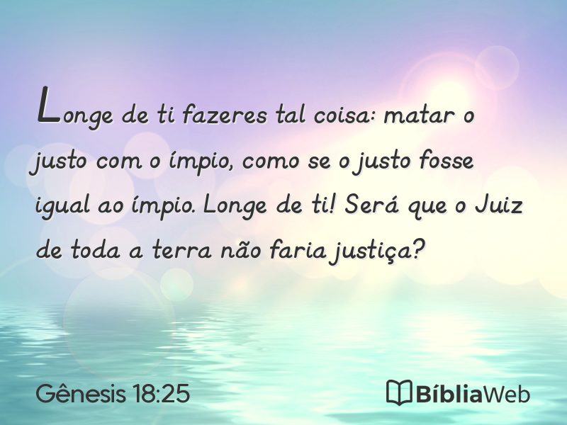Gênesis 18:25 em imagem para compartilhar