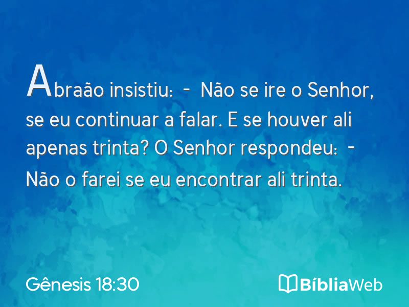 Gênesis 18:30 em imagem para compartilhar