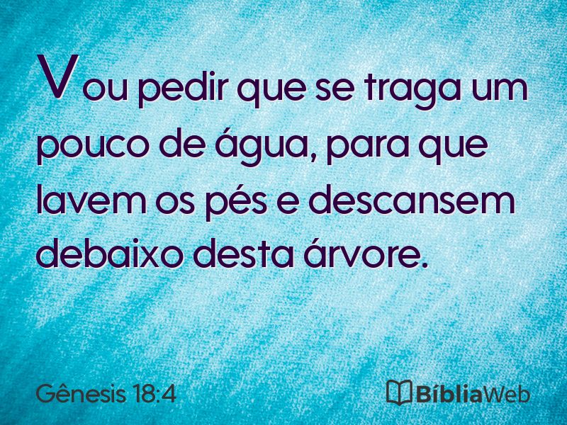 Gênesis 18:4 em imagem para compartilhar