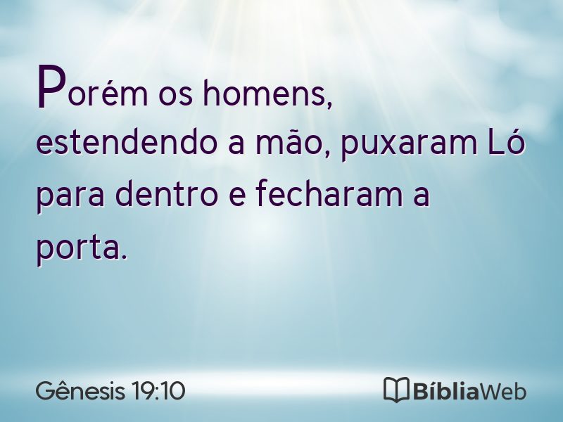 Gênesis 19:10 em imagem para compartilhar