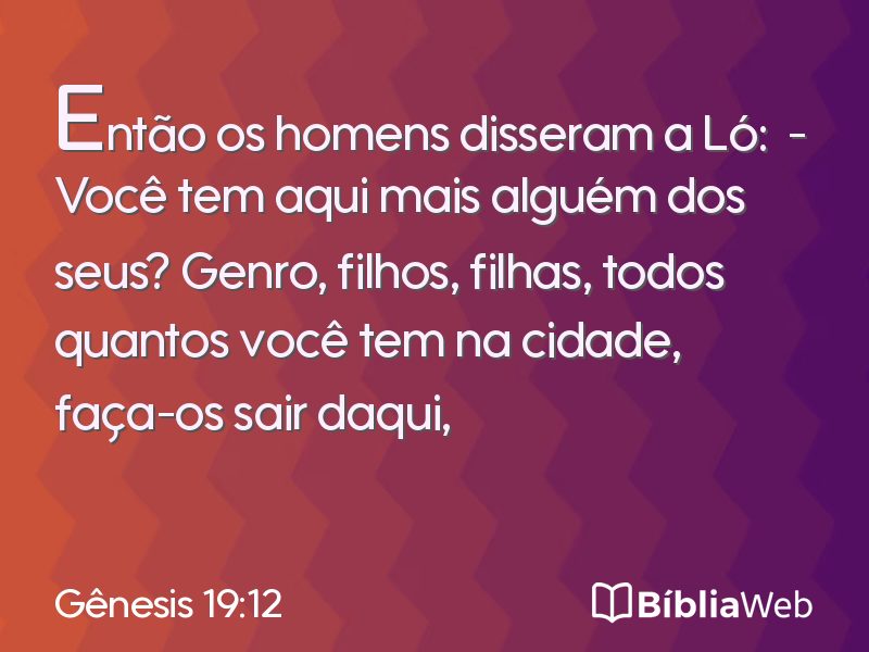 Gênesis 19:12 em imagem para compartilhar