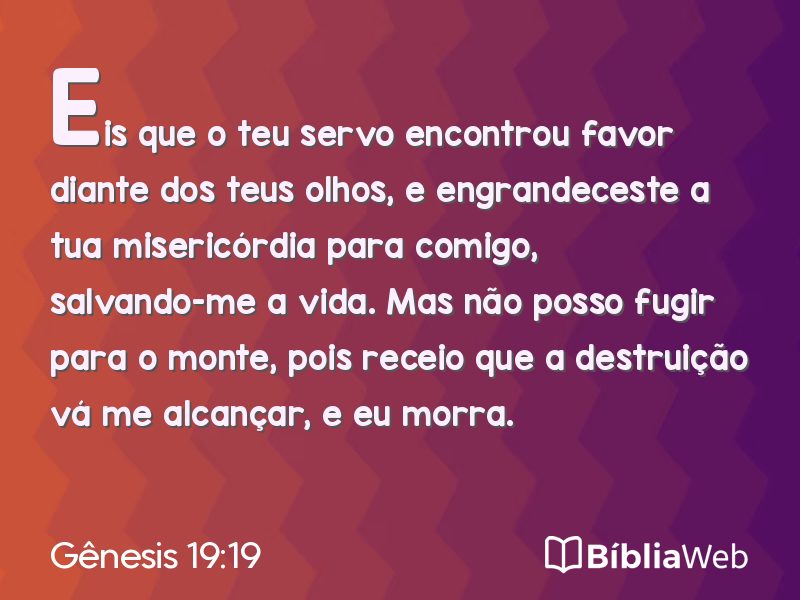 Gênesis 19:19 em imagem para compartilhar