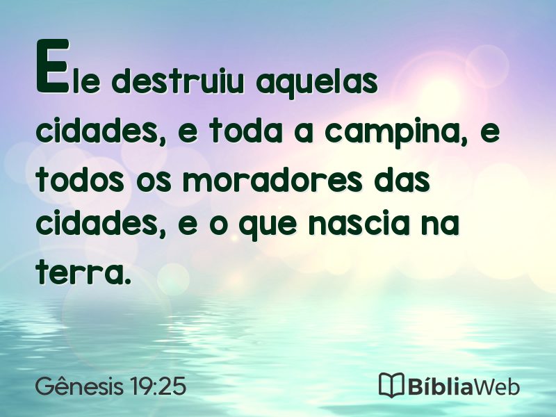 Gênesis 19:25 em imagem para compartilhar