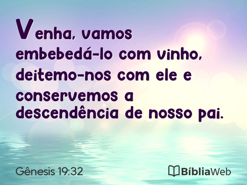 Gênesis 19:32 em imagem para compartilhar