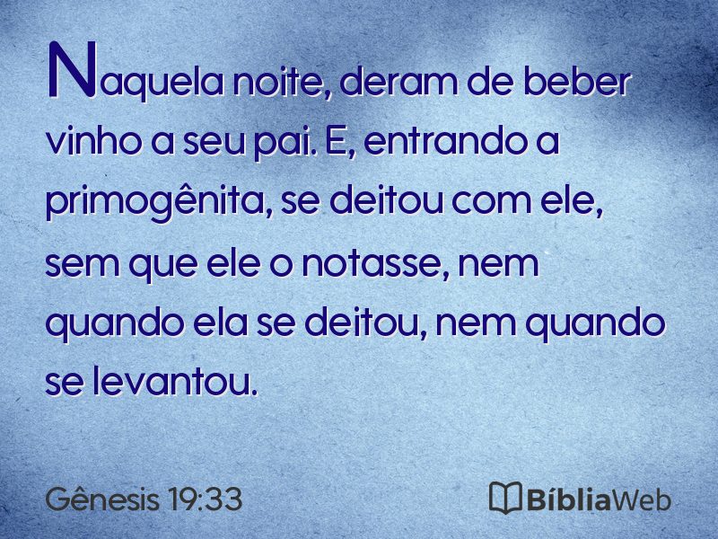 Gênesis 19:33 em imagem para compartilhar