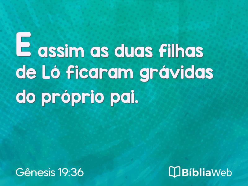 Gênesis 19:36 em imagem para compartilhar
