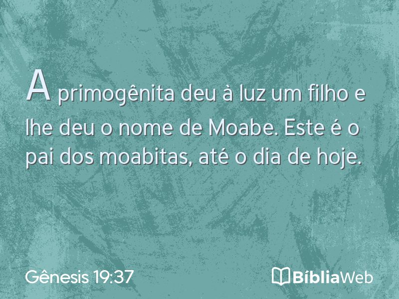 Gênesis 19:37 em imagem para compartilhar