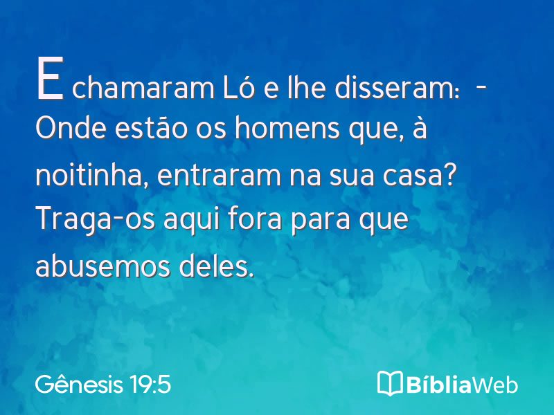 Gênesis 19:5 em imagem para compartilhar