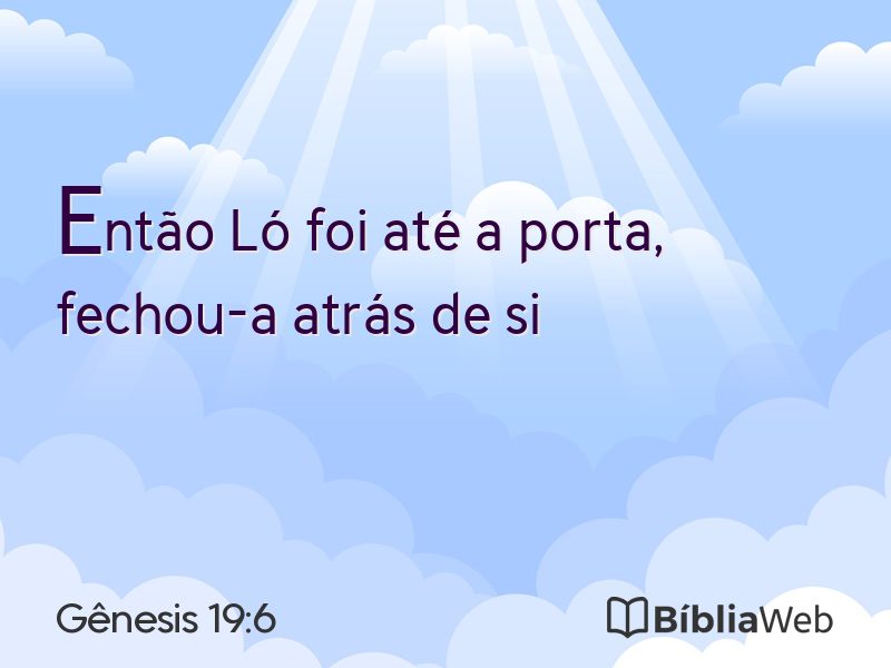 Gênesis 19:6 em imagem para compartilhar