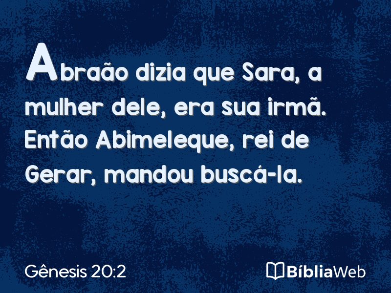 Gênesis 20:2 em imagem para compartilhar