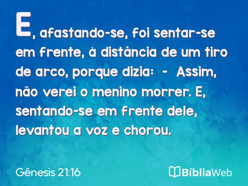 Gênesis 21:16 em imagem para compartilhar