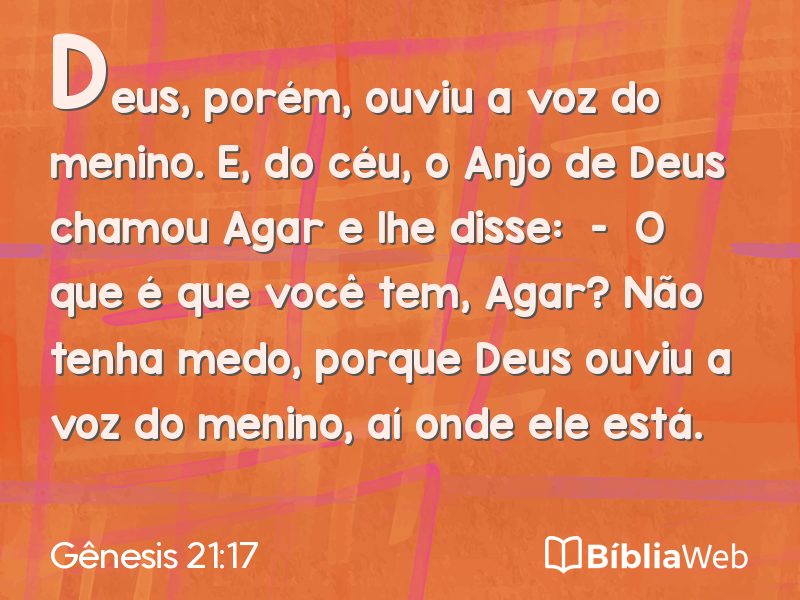 Gênesis 21:17 em imagem para compartilhar