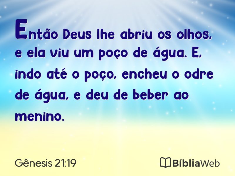 Gênesis 21:19 em imagem para compartilhar
