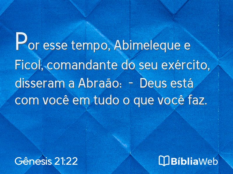 Gênesis 21:22 em imagem para compartilhar