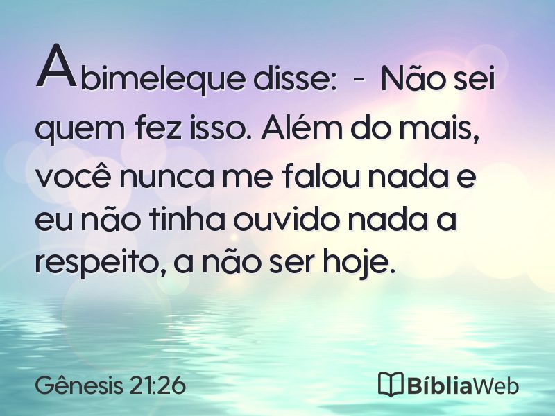 Gênesis 21:26 em imagem para compartilhar