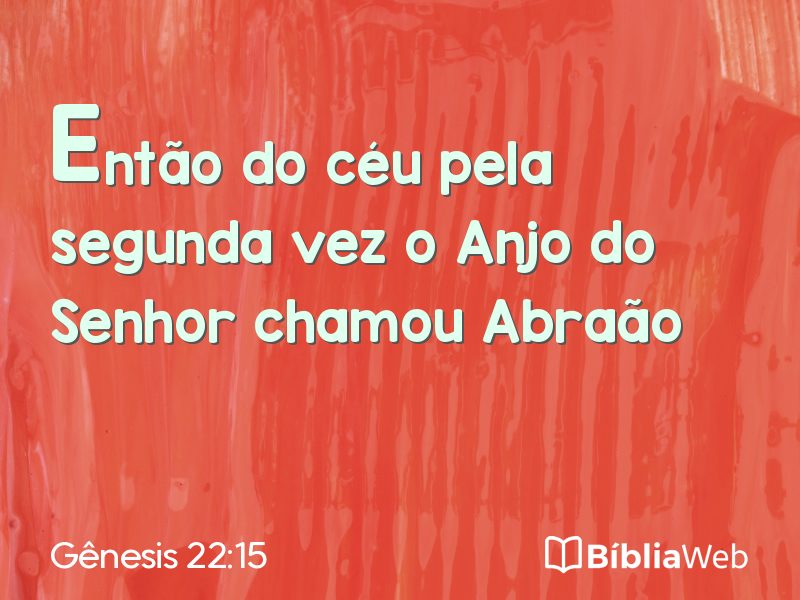 Gênesis 22:15 em imagem para compartilhar