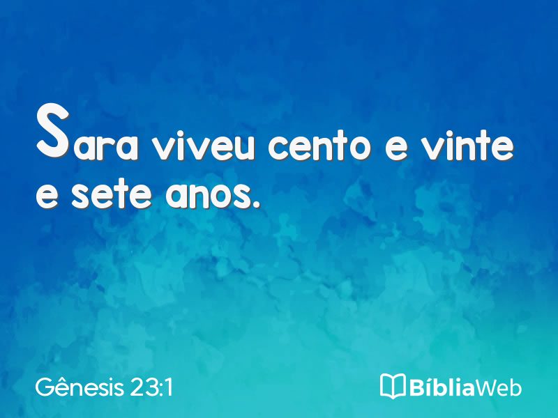 Gênesis 23:1 em imagem para compartilhar